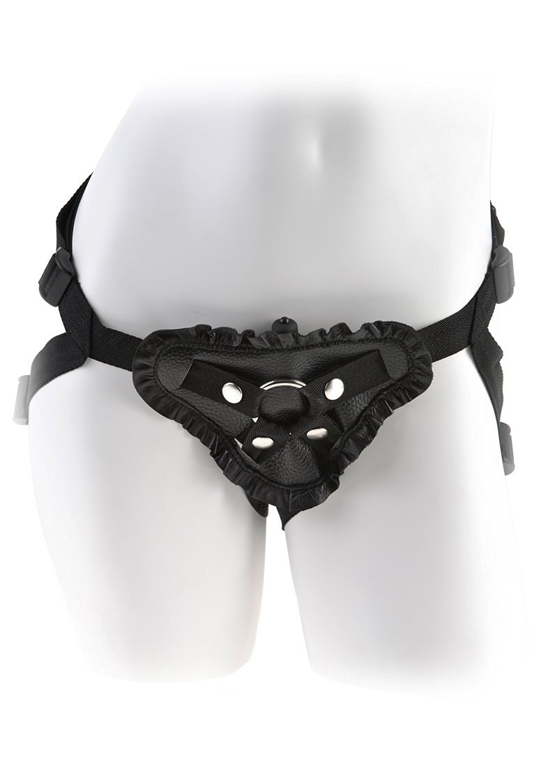 Fetish Fantasy Leather Lover's Harness Black