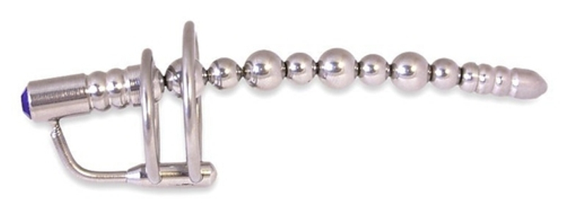 Jewel End Multi-Ball Steel Penis Plug