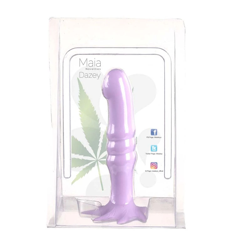 Maia DAZEY 420 Silicone Dildo - Purple