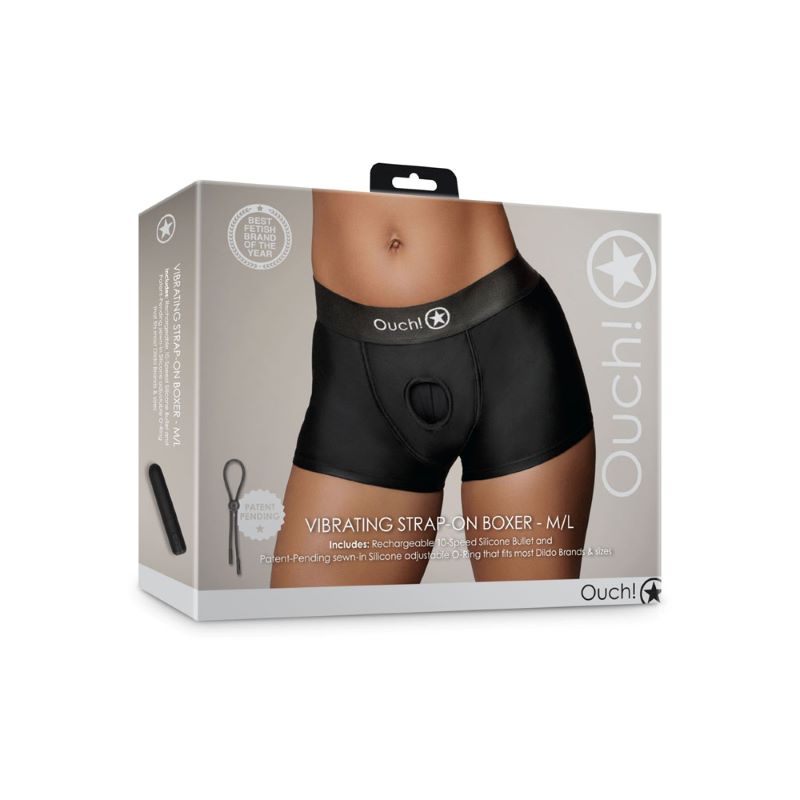 OUCH! Vibrating Strap-On Boxer