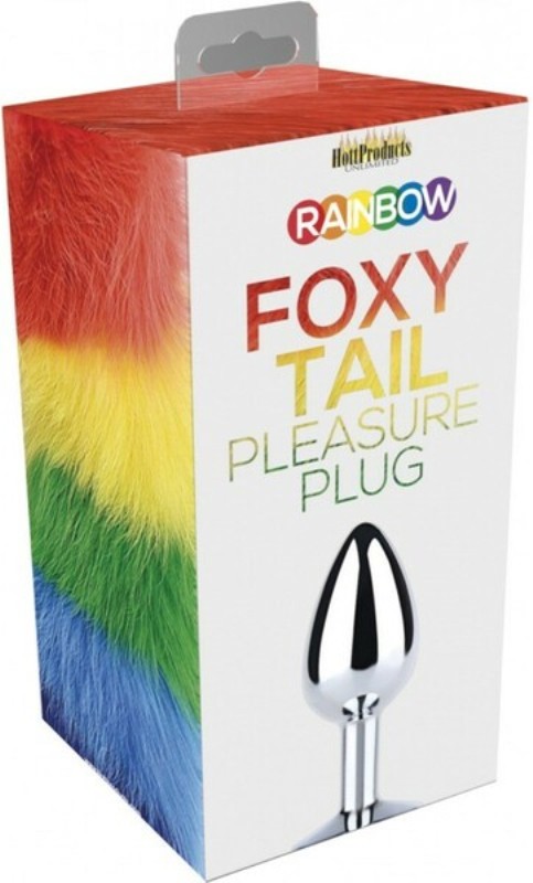 Rainbow Foxy Tail Butt Plug