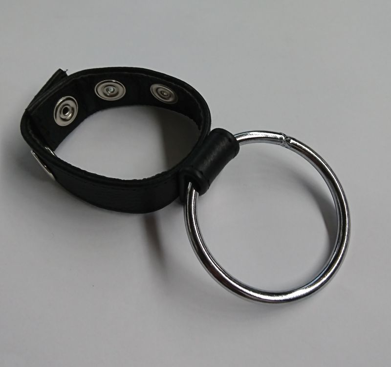 Sexy Dees Leather Metal Cock Ring Mens Sex Toy Cock Rings