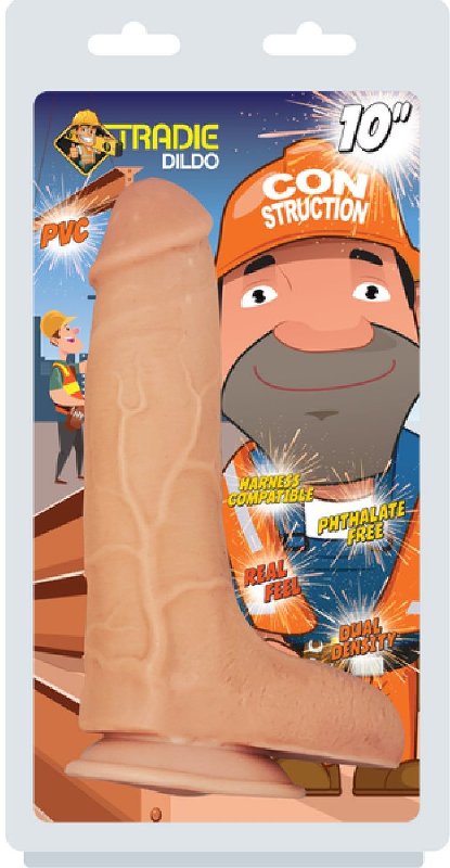 Tradie Dildo Con Struction 10 Inch