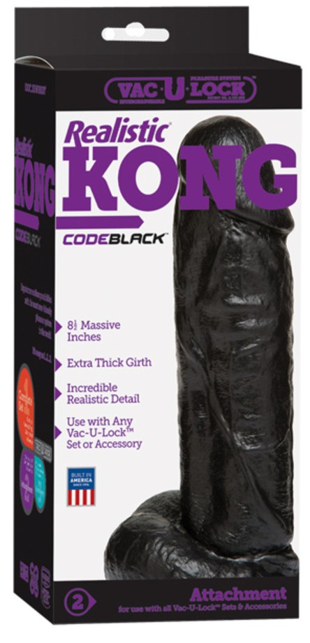 Vac-U-Lock Code Black Realistic Kong